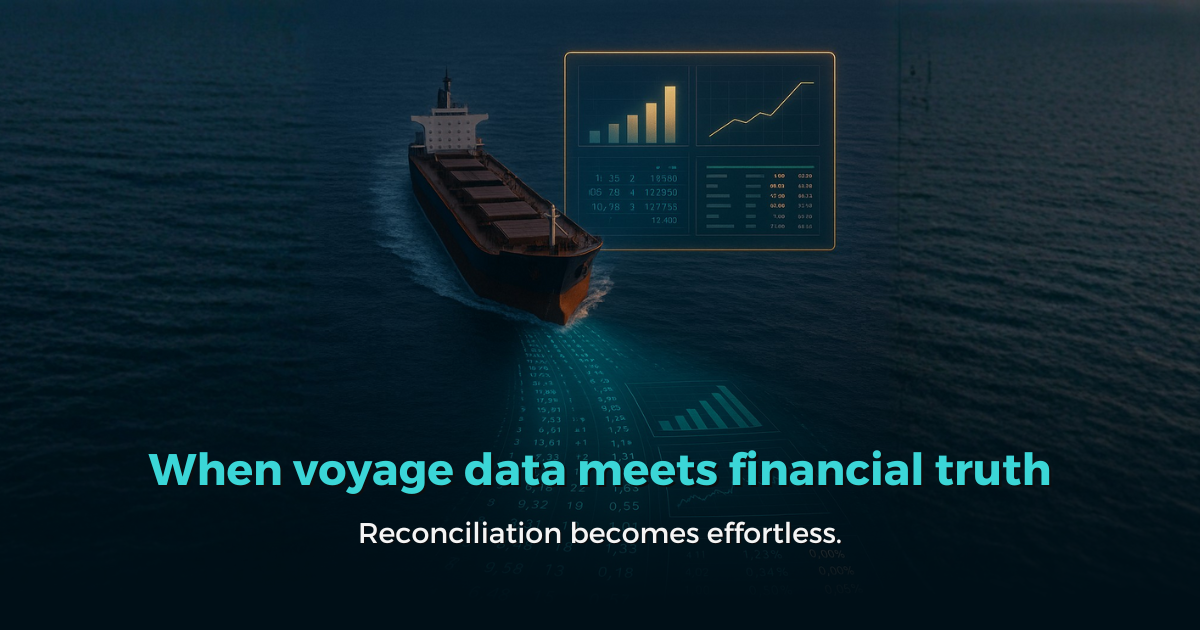 Unifying finance and voyage operations: Reducing reconciliation risk
