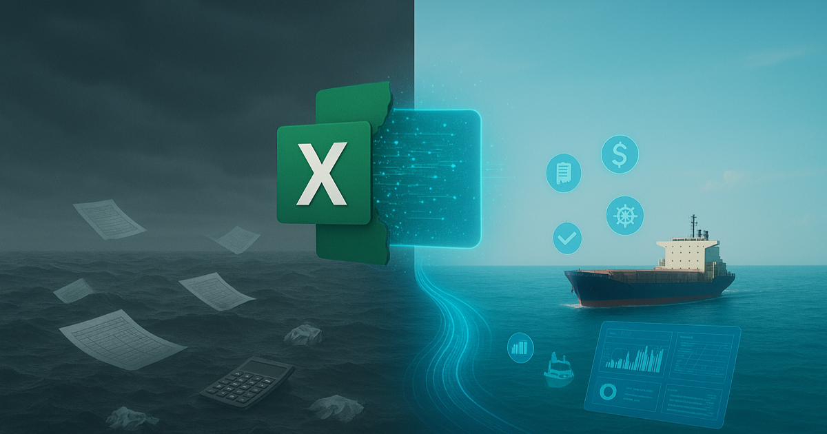 The End of Spreadsheets: Why Maritime Finance Needs Integration, Not Patchwork Tools