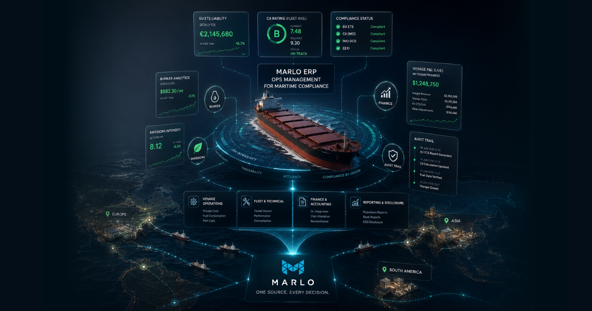Marlo ERP Ops Management for Maritime Compliance